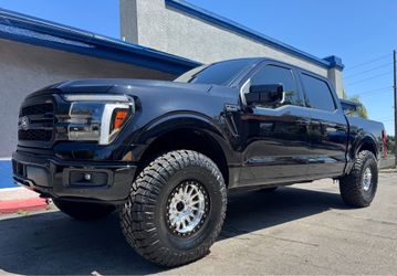 Kmc 445 Custom Black / Ring 17x8.5 6x135 +0 Offset With Nitto Ridge Grappler 37x12.50R17 Tires🔥🔥🔥