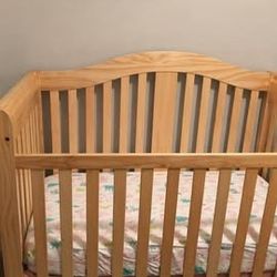 2018 Tan Dream On Me Addison 5-in-1 Convertible Crib with Storage (Item 662)