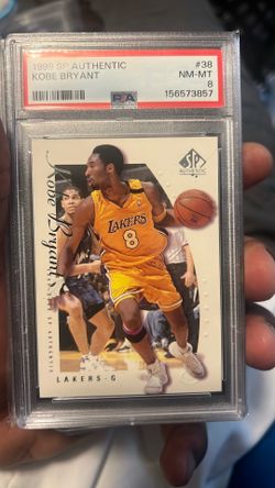 Upper Deck 1999 SP Authentic Kobe Bryant #38 Lakers PSA 8 Graded Card
