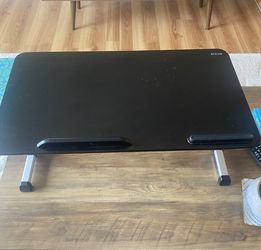 Design Black Laptop Table - Adjustable Height