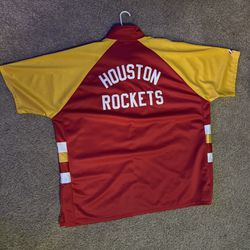 Houston rockets Hardwood Classic Warmup Button Down 