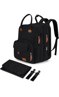 Extra Large Diaper Bag Backpack for 2 Kids