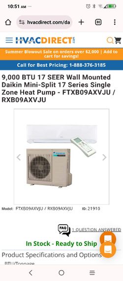 Dakin Mini Split System Used