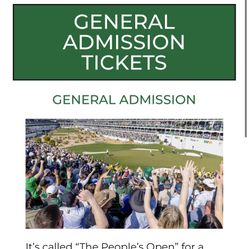 Two Saturday GA Tickets For Waste Management Open (WMO)