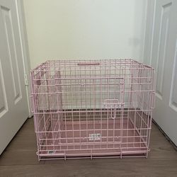 Pink Dog Crate  (24" x 18" x 19")