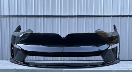 BLACK TESLA MODEL X ORIGINAL 2021 2022 2023 2024 FRONT BUMPER