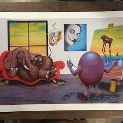 NEW Michael Godard's "Dali's Muse" PROMO LITHOGRAPH Certificate Of Authenticity
