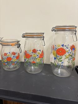 Vintage Glass Canisters