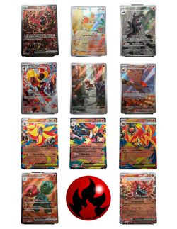 11-Card Fire Pokémon TCG Lot (NM) - Phoenix Local