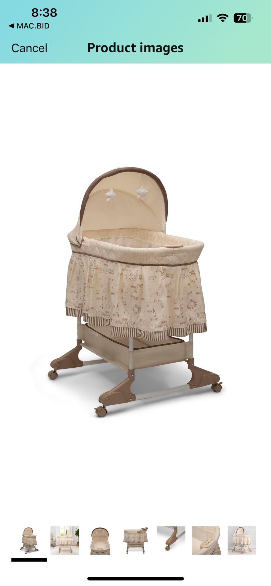 Delta Children’s Rocking Bedside Bassinet