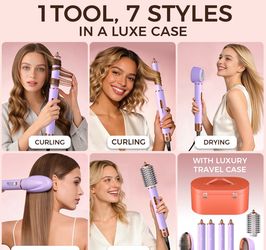 7-in-1 Professional Hair Styler & Dryer Multi-Tool with Luxury Case