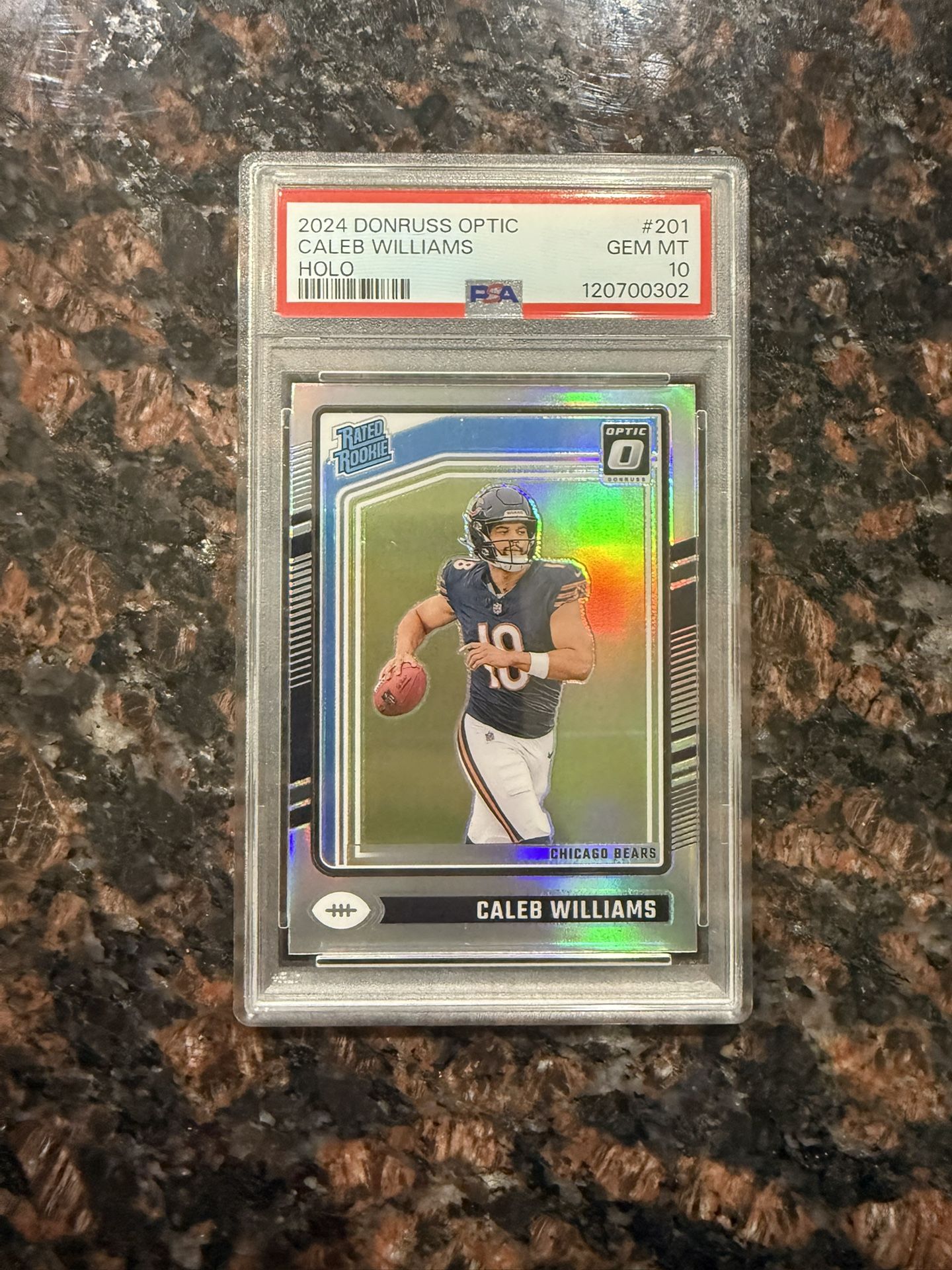 2024 Optic Caleb Williams PSA 10