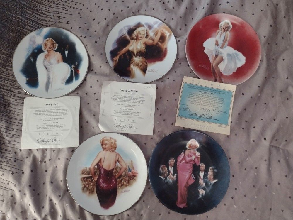 Bedford Exchange Marilyn Monroe Collector Plates
