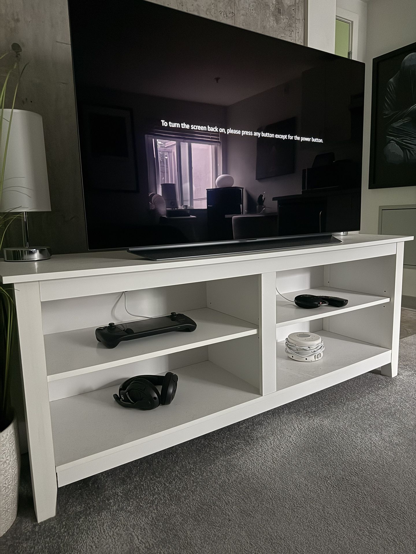 60 Inch TV Stand White