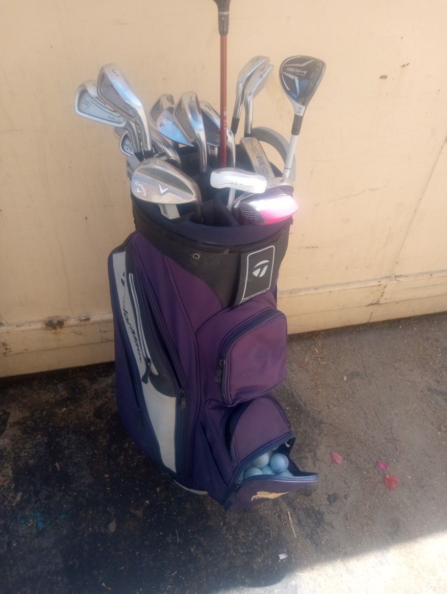 Full Mizuno Mx-23 Iron Set W/ New TaylorMade Bag TaylorMade Drivers And Much More (Read Description)