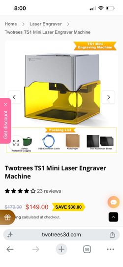Two Trees TS1 Mini Laser Engraver