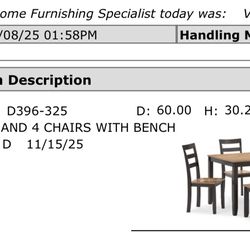 Beautiful kitchen/dining table!