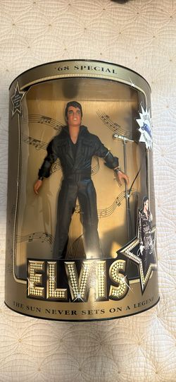 Elvis Presley 1968 come back special black leather outfit, Hasbro Doll Limited