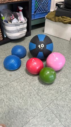 Medicine Ball and Fitness Ball Set