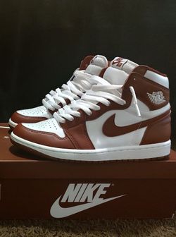 Nike Air Jordan 1 Maroon White Men's size 7