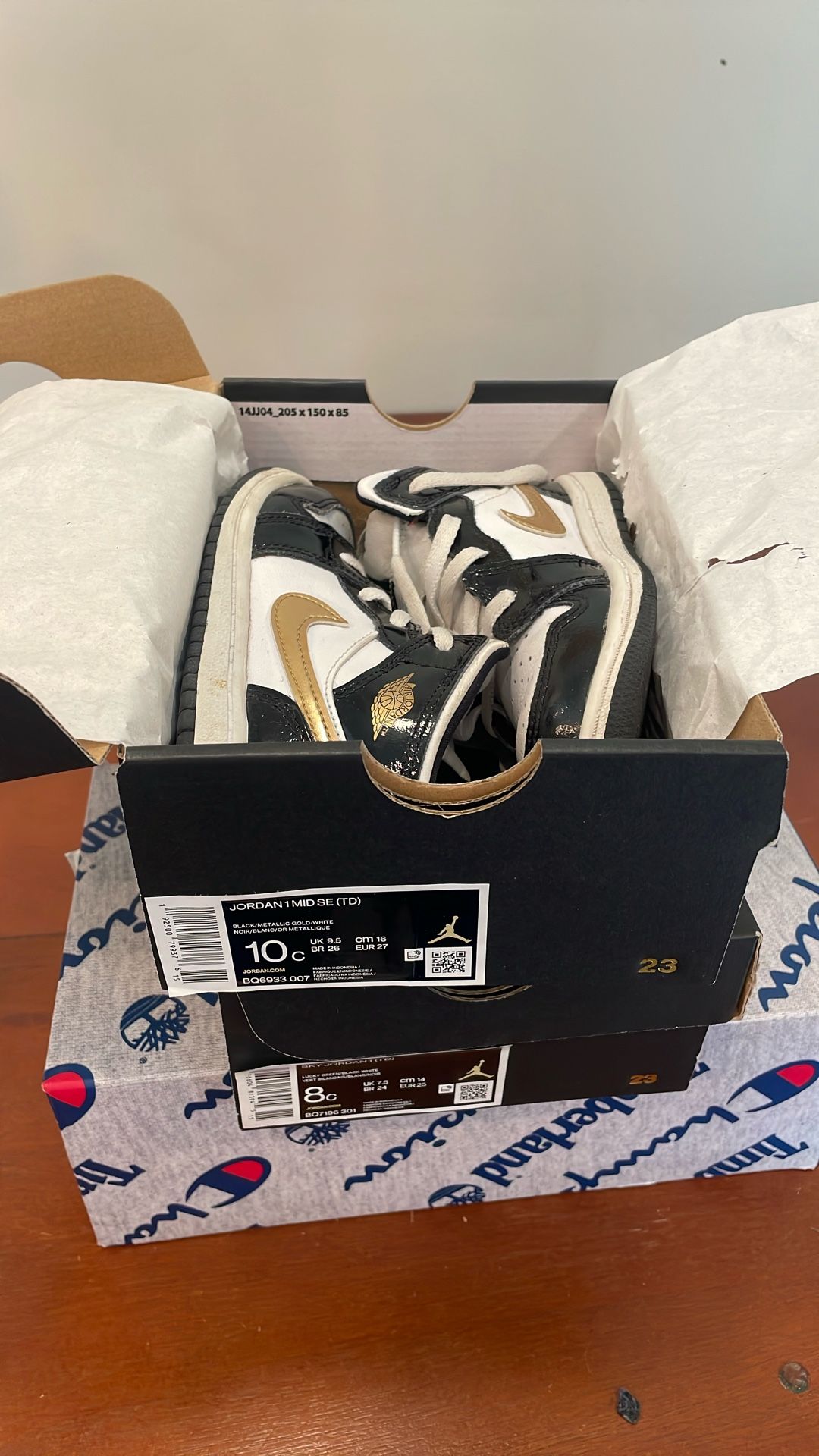 Kids Jordan 1 Mid 10c