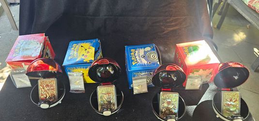 1999 Pokémon 23K Gold Card Poké Ball Set of 4