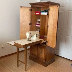 Cabinet With Built In Singer Sewing Machine