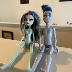 Monster High Doll 2008 Frankie Stein & SLO MO Doll Ghoul Spirit 2008 Nudes