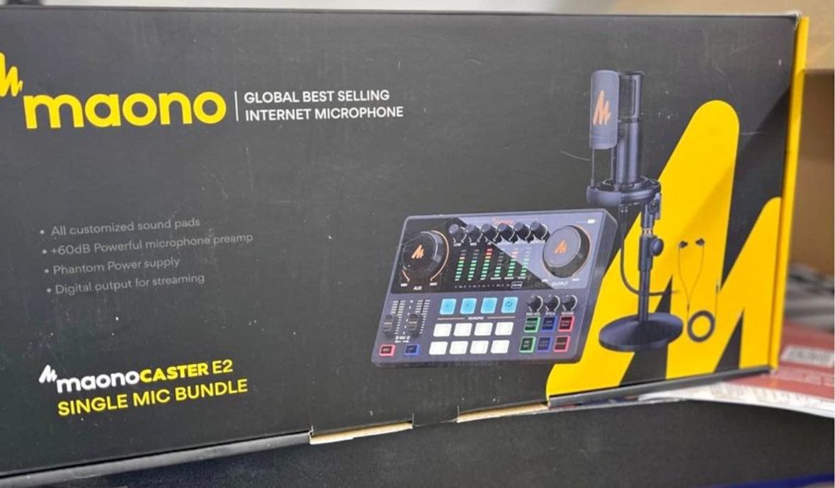 MAONOCASTER AME2 Audio Interface & Podcast Equipment AUPM320T Micorphone Bundle