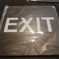 ADA Compliant Exit Signs (Set Of 5)(Non Adhesive)
