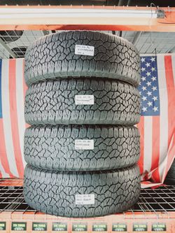 ✅ 4 Matching Used Tires LT275/65R20 GOODYEAR WRANGLER TRAILRUNNER AT 275/65R20 TRUCK TYRES 275 65 20
