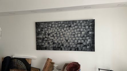 Large Abstract Textured Canvas Wall Art