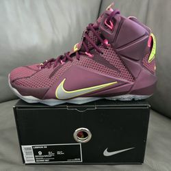 **Yes It's Available ** Nike Lebron 12 Double Helix Merlot - Size 9