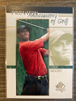 Tiger Woods Ambassadors Of Golf SP Authentic Card