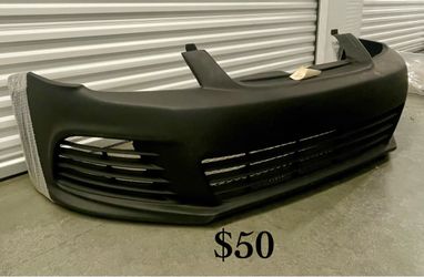 Black Front Bumper Cover with Mesh Grille