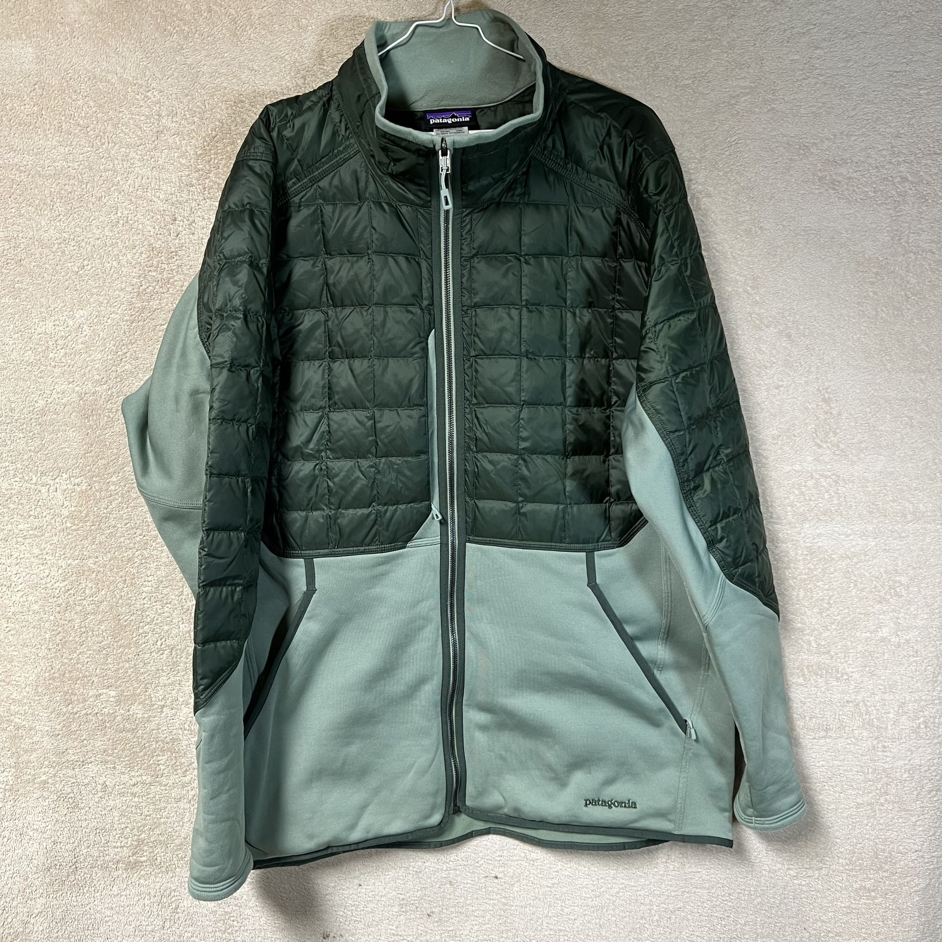 Patagonia Hybrid Down Jacket Mens XL Green