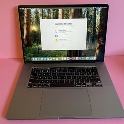 Apple MacBook Pro 16” Touch Bar (2019 model) Intel i9 processor 32GB Memory 1TB storage + Graphic 4GB (work station) 