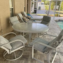 Pool (Outdoor) Furniture Set (7-8 Pieces)