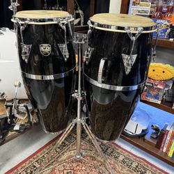 Cosmic Percussion By LP Conga Set With Stand