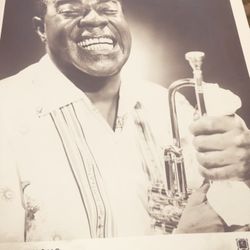 Antique  Louis Armstrong  The Late Great  Jazzy  Musically  Talent  Of All Time 