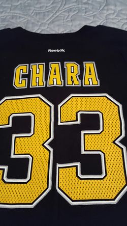 NEW tshirt 3T Rebook NHL Boston Bruins Zdeno Chara 33
