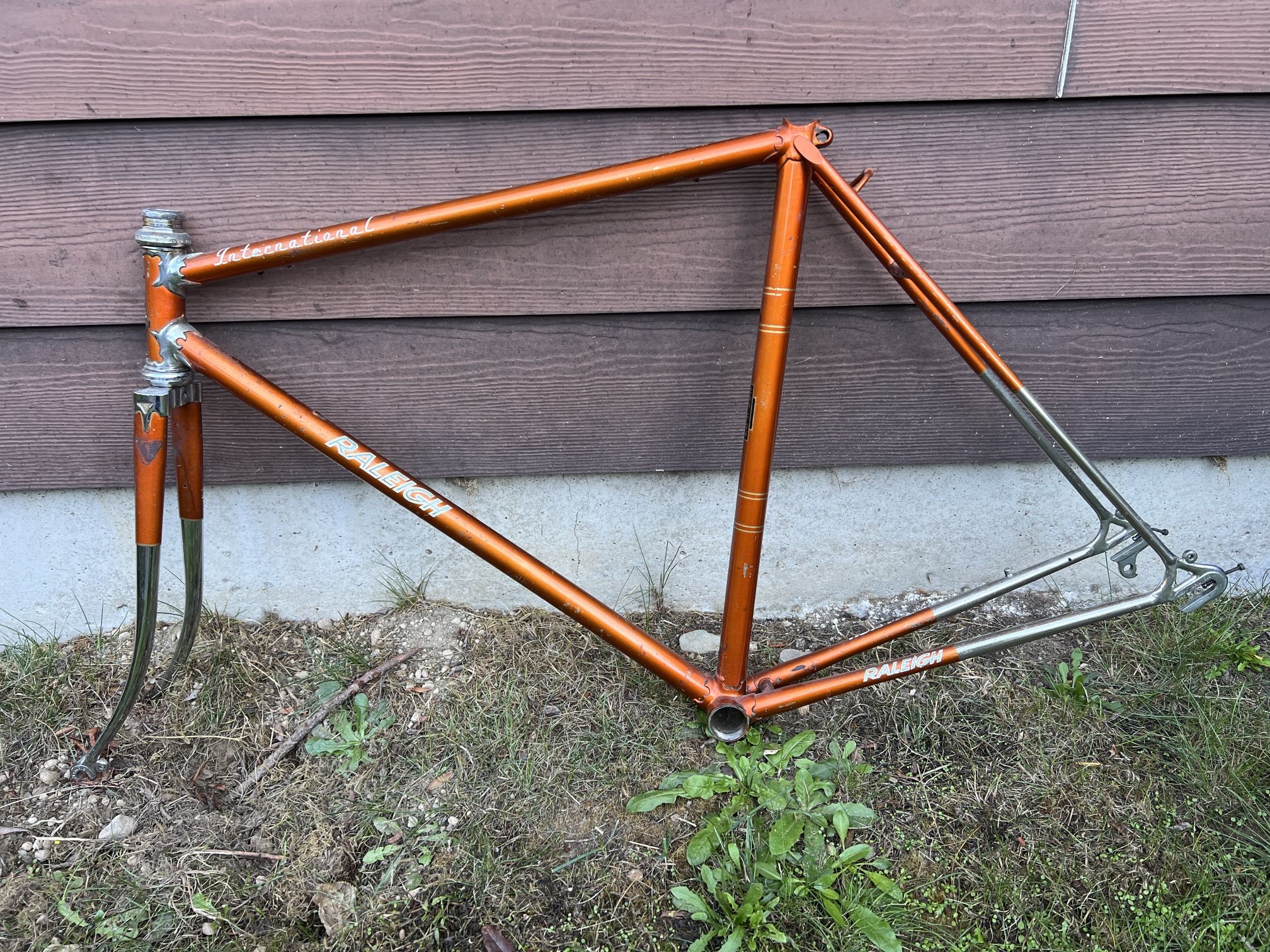 Vintage 1970's Raleigh International Frame and Fork