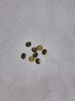 8 Gold Domed Rivets 1/2" Cap 7/16" Post Leathercraft Hardware