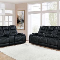 Power Recliner Theater Set (sofa & Loveseat)
