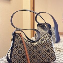 NWT Authentic Tory Burch T Monogram Romy Shoulder Bag