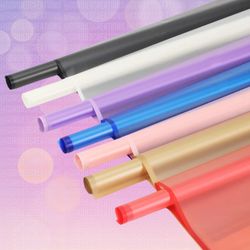 Transparent With Solid Edge Floral Bouquet Wrapping Paper