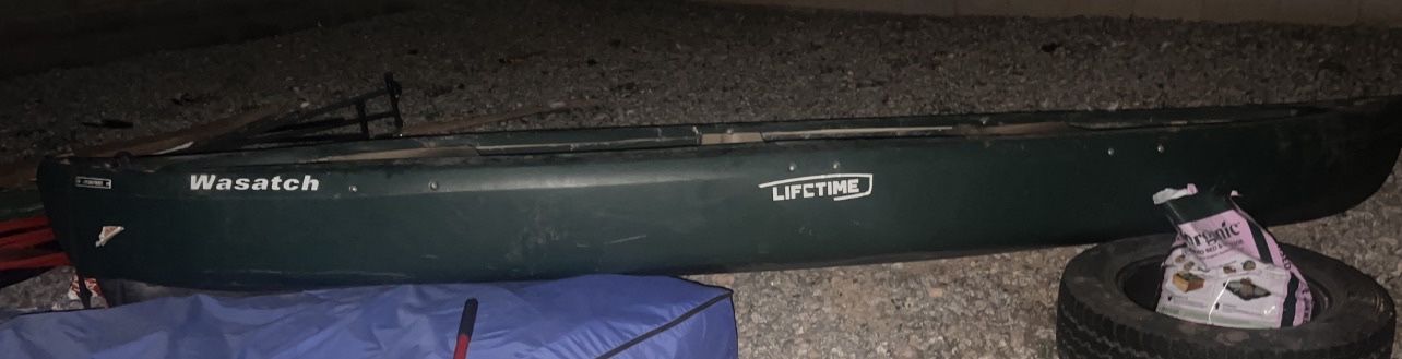 Lifetime Wasatch Canoe Greeen 13-foot