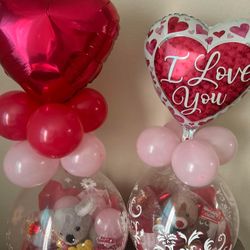 Stuffed Valentines Day Balloons 