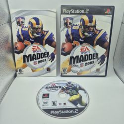 Madden NFL 2003 PS2 (Sony PlayStation 2, EA Sports, 2002) - CIB