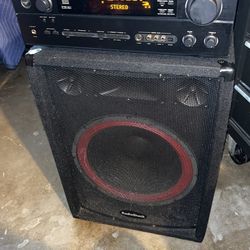 RadioShack Speaker And Yamaha Receiver 